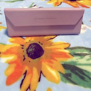 Lavender Warby Parker glasses Case NWOT